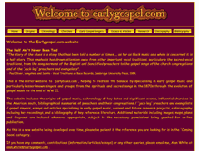 Tablet Screenshot of earlygospel.com